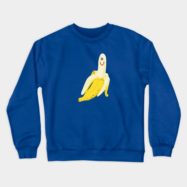 A Peeling Banana Crewneck Sweatshirt by AdamRegester